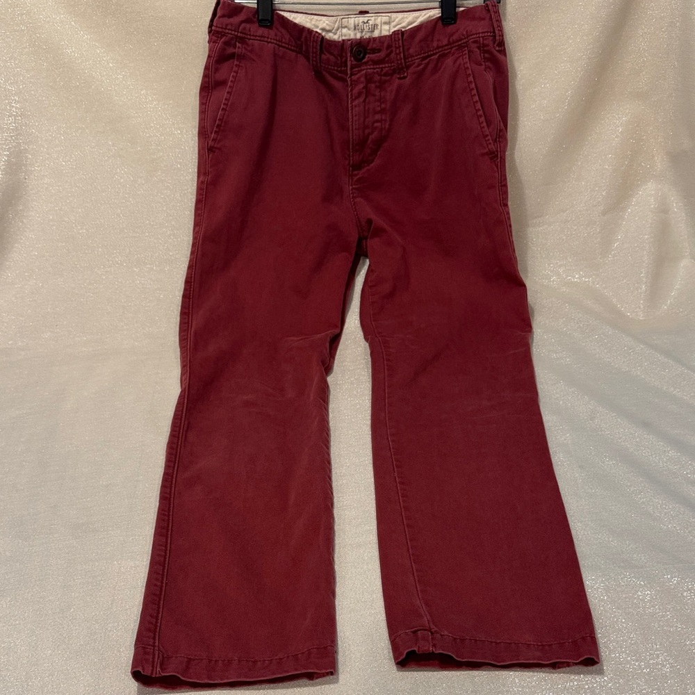 Hollister Men's Burgundy Chinos